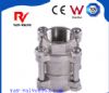 3-pc vertical spring check valve